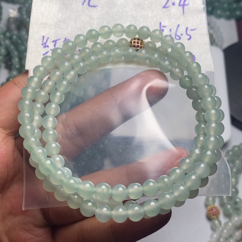 【闪购商品】定制翡翠未镶嵌红*六珠子