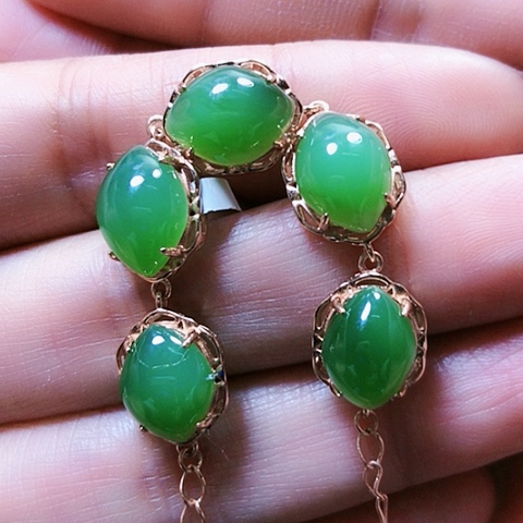 和田玉挂件银S925镶嵌