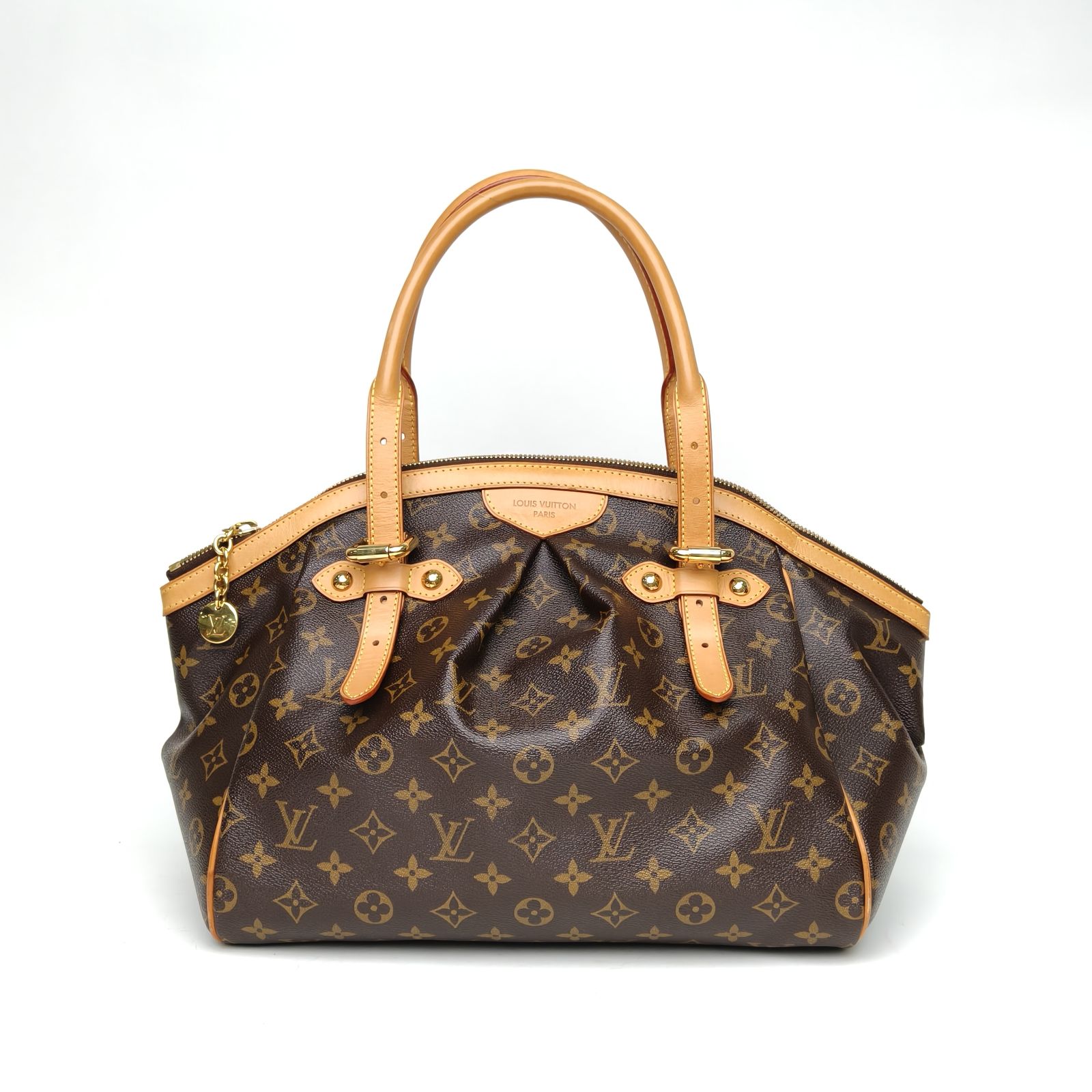 95新 LouisVuitton/路易威登 【娇】饺子包36老花PVC 2009 724955