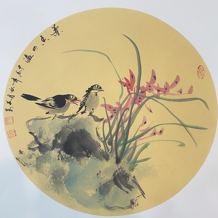 国画国画斗方作品