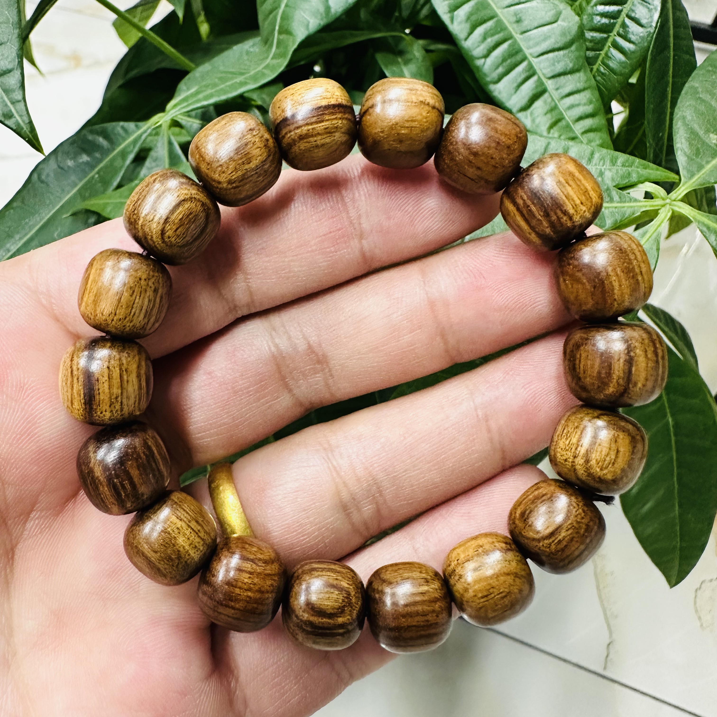 黄花梨老型珠精品单圈手串HH-2608无礼盒