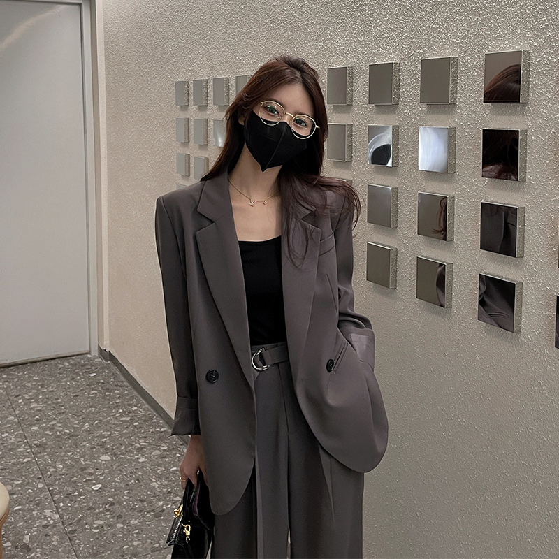 壹壹【财阀套装】春秋气质时尚后背斜开叉套装 2302Z06