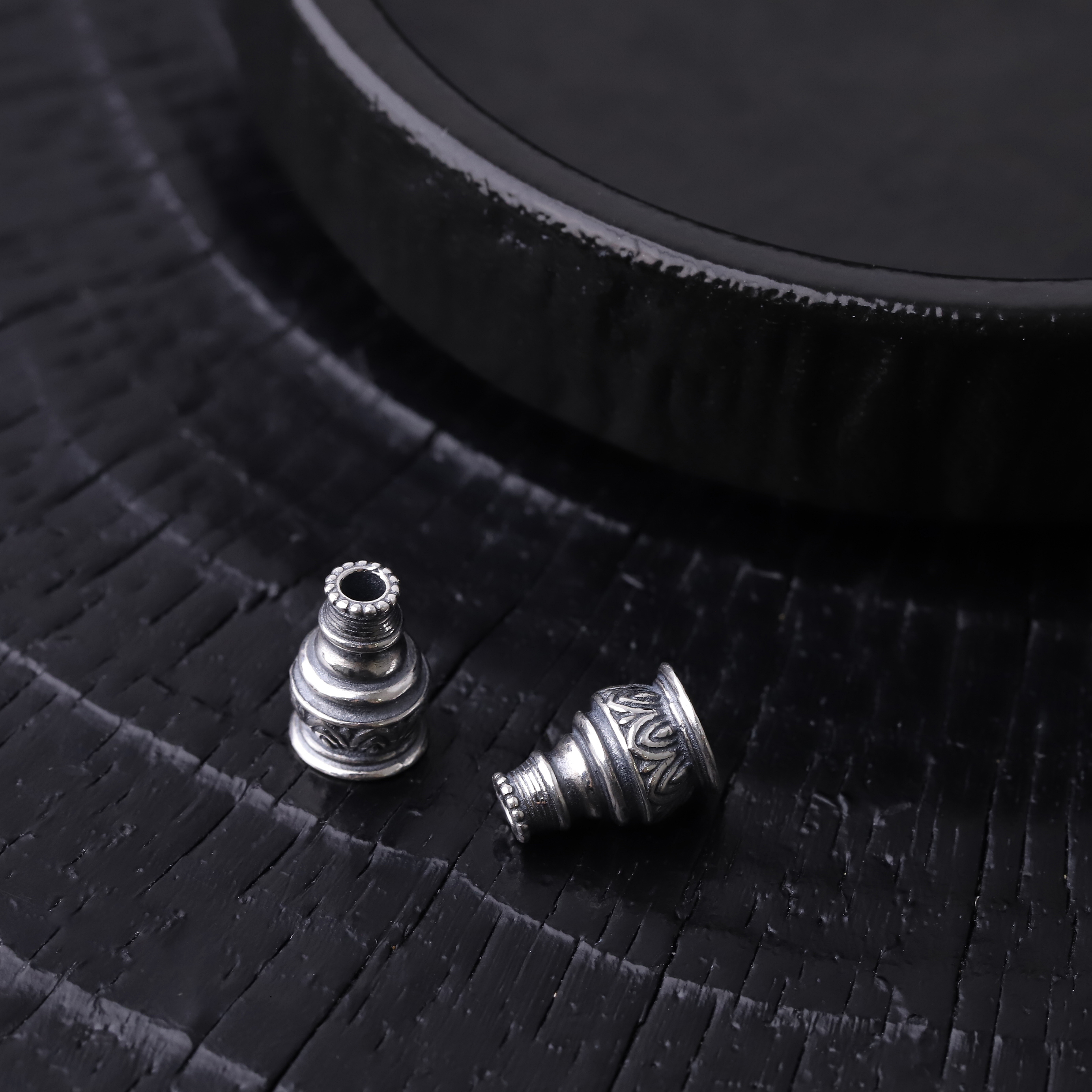 925银银制品 251248 925银佛塔弟子珠