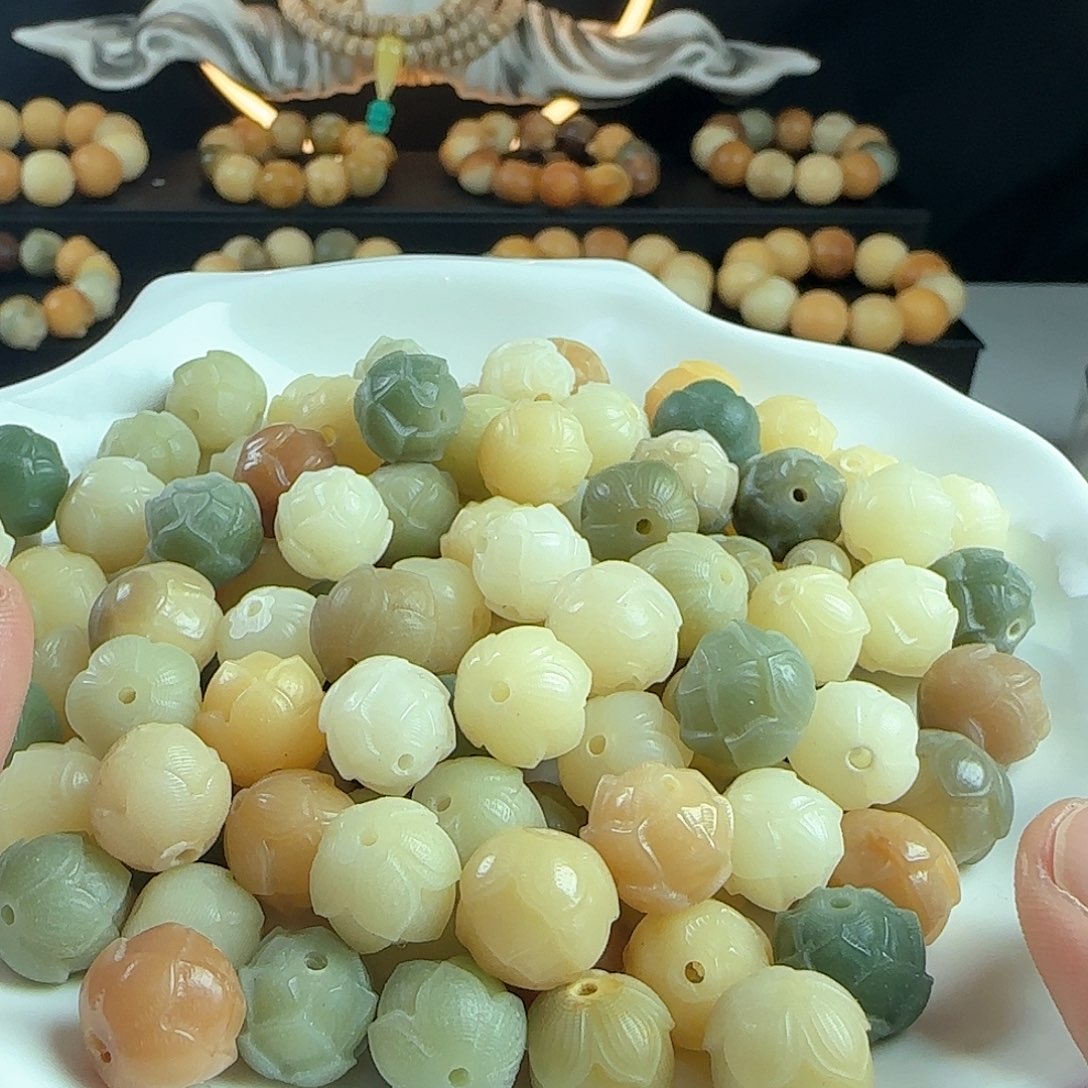 菩提根/象牙果手串卡12有钱花30颗➕20颗