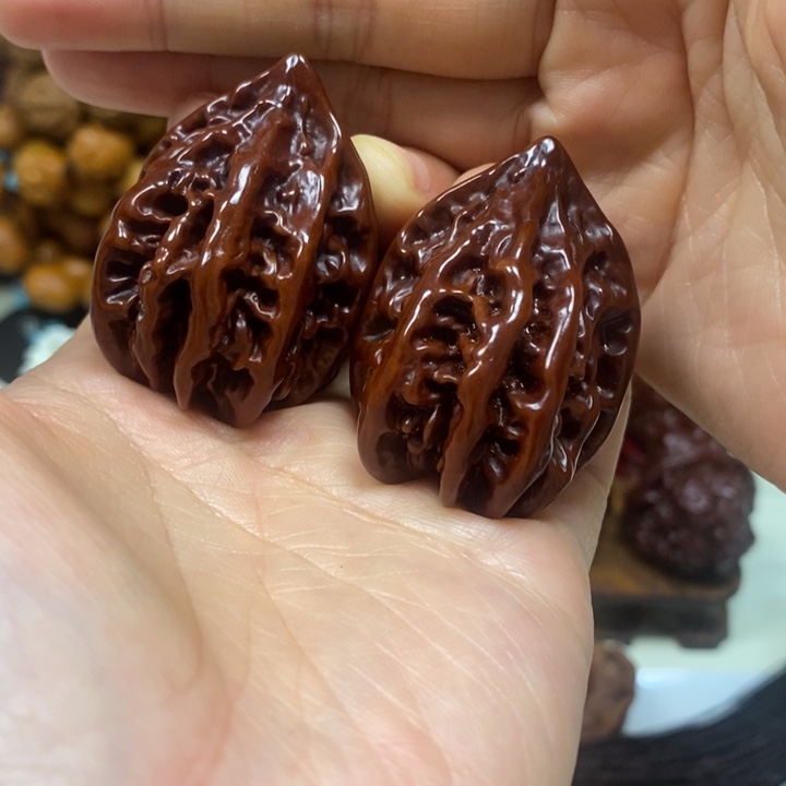 吊坠文玩核桃官印八棱秋子42