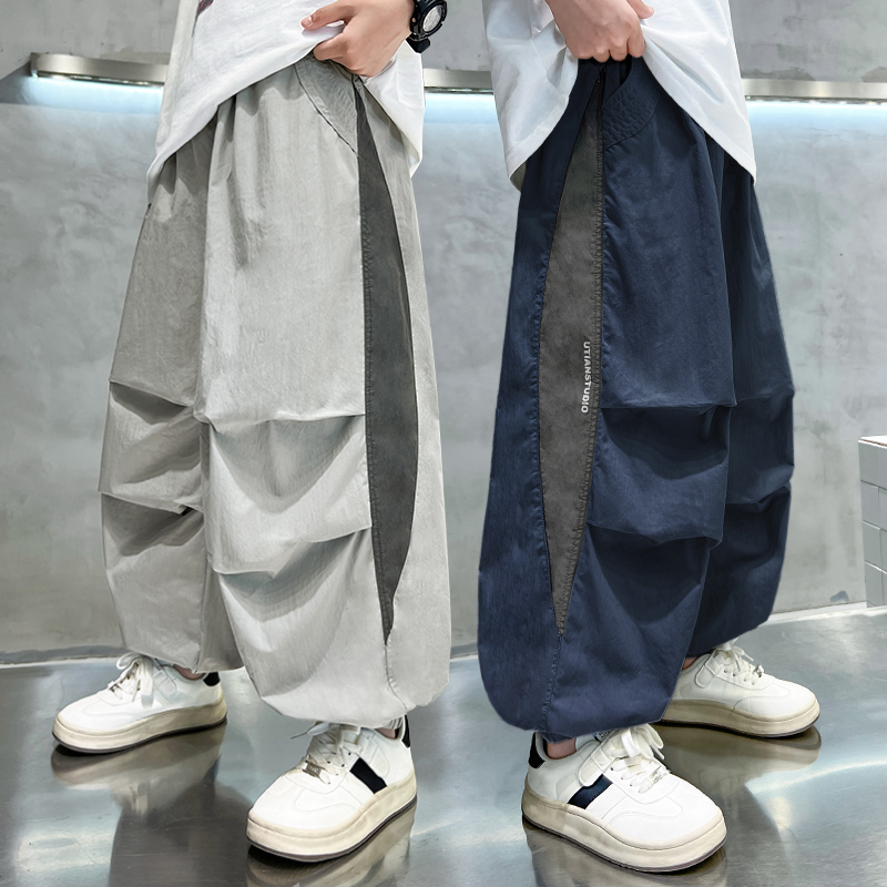 七分灯笼裤2025年款衣服儿童潮酷痞帅童装薄款休闲夏季男童中大童