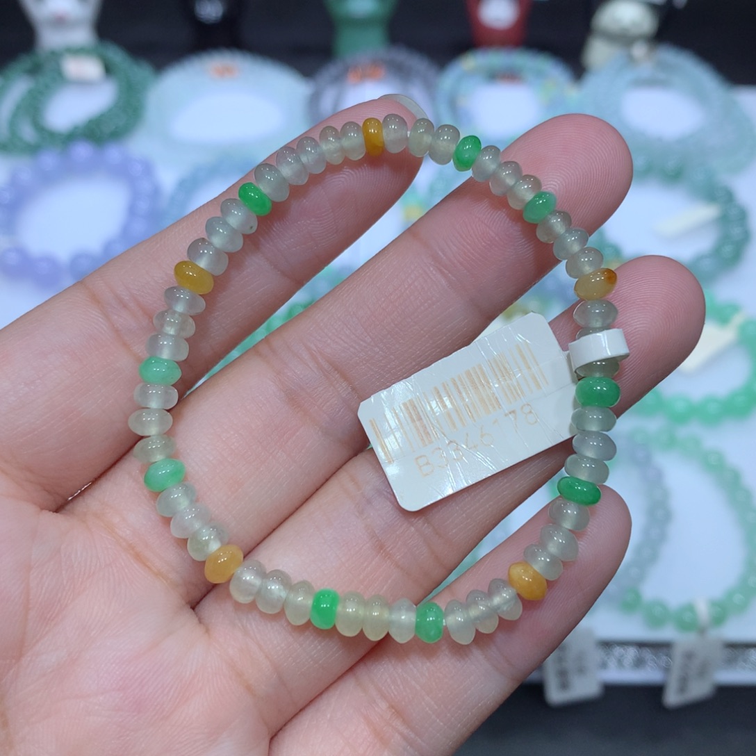 翡翠未镶嵌手串天然
