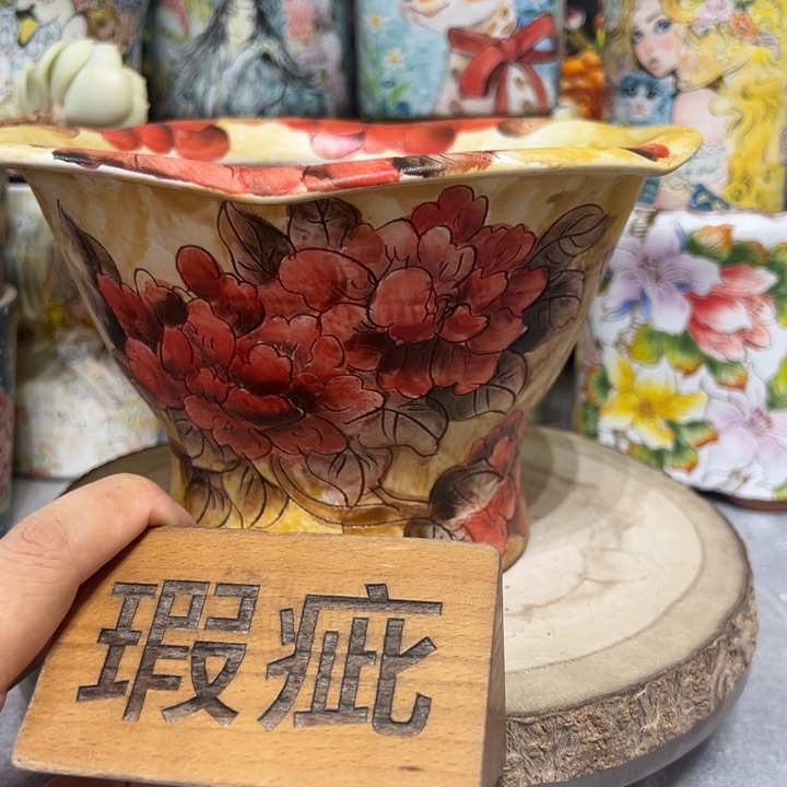 景德镇红陶精品手绘陶瓷m