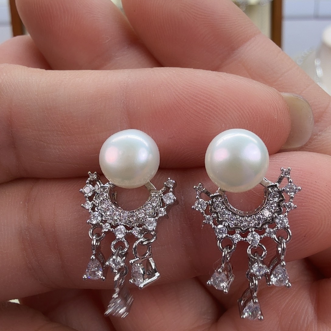 未镶嵌耳饰淡水珍珠