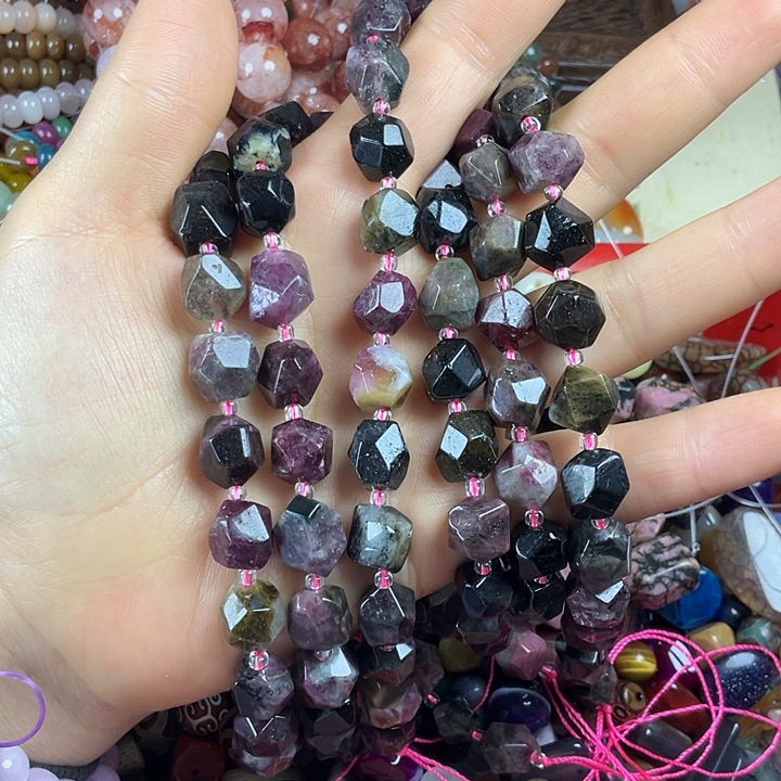 查罗石合金散珠卡11碧切面一条