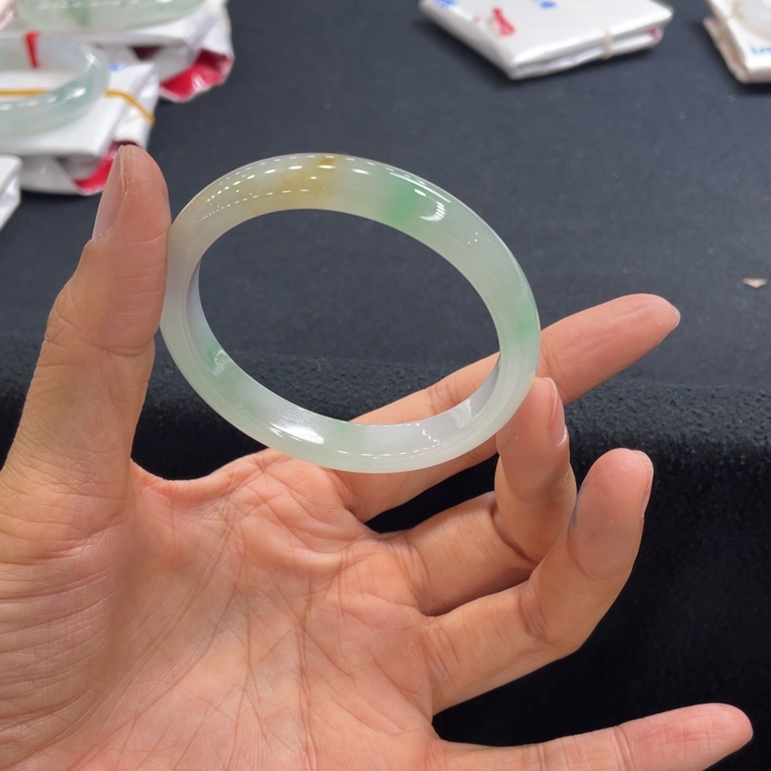 翡翠手镯未镶嵌53贵妃天然翡翠A货