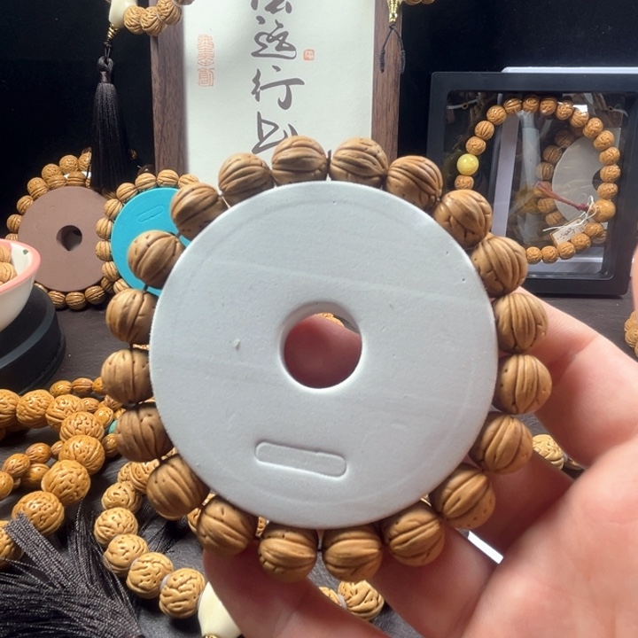 桃核手串13尺寸金豆桃核