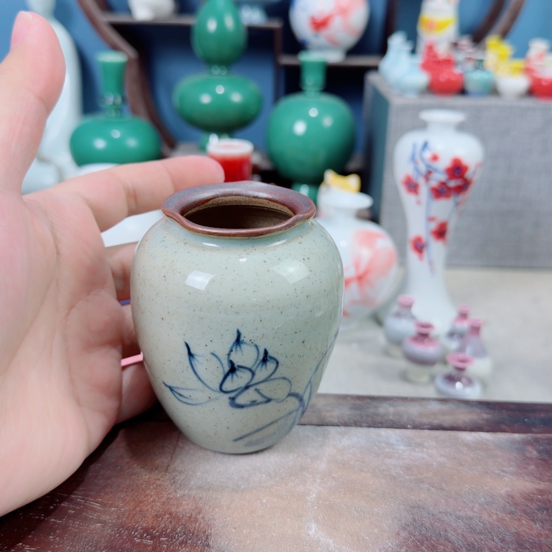 陶瓷手工小花器摆件
