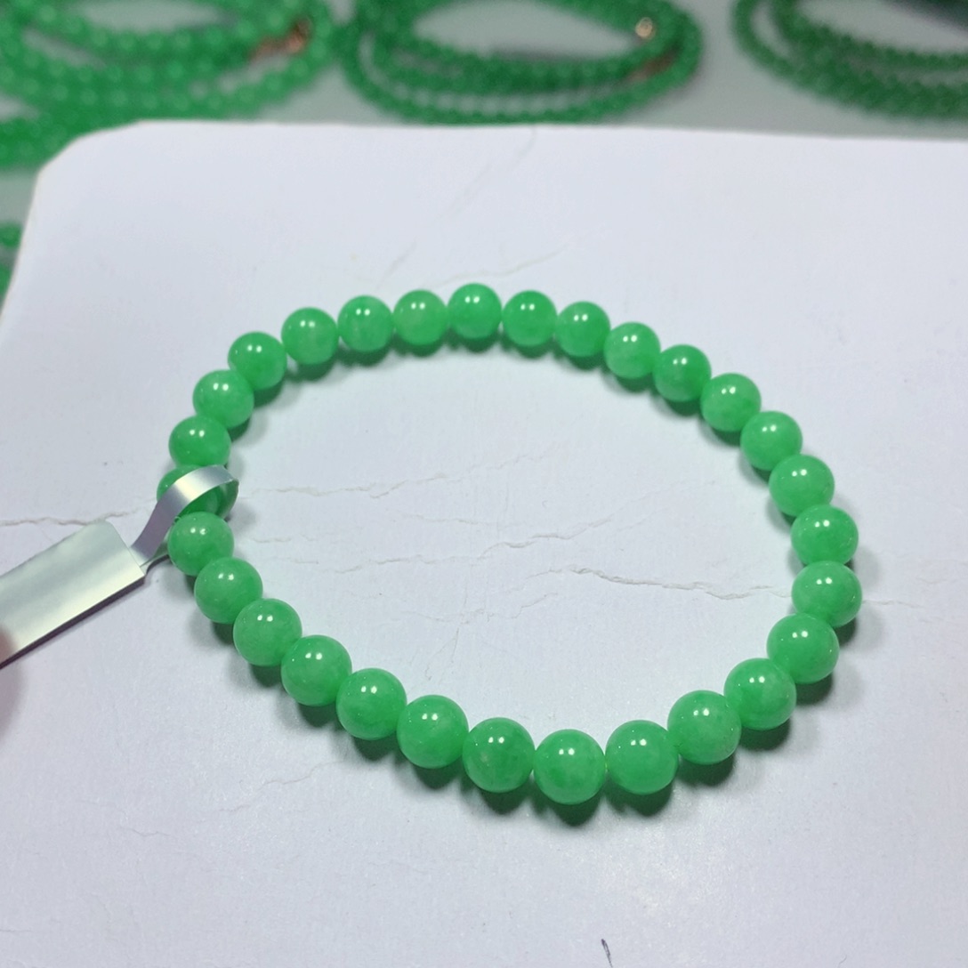 翡翠手链未镶嵌缅甸翡翠