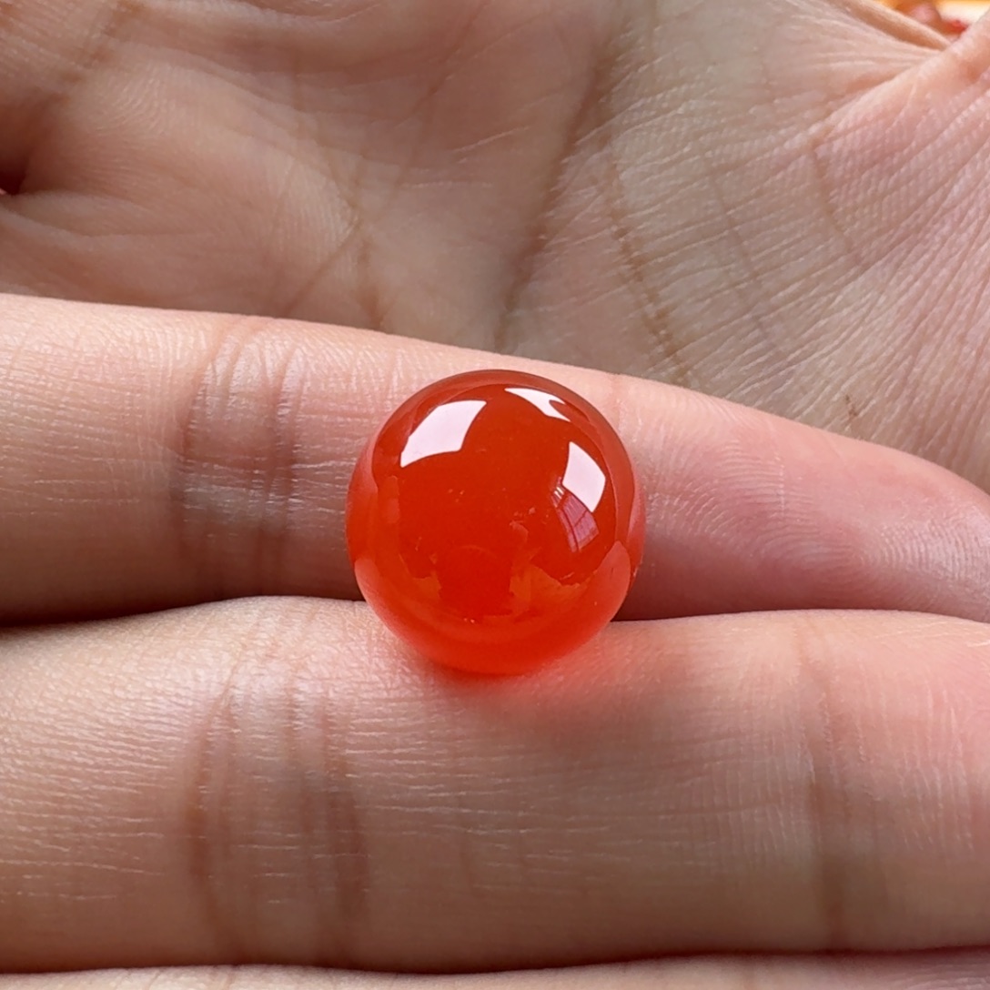 南红玛瑙未镶嵌圆珠13.1