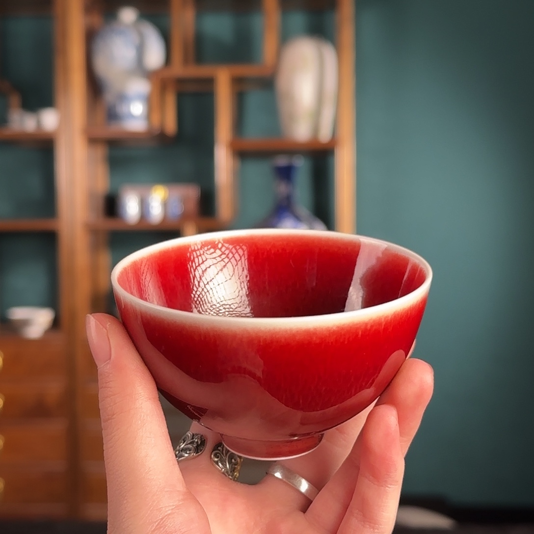 100cc郎红仰钟杯好看！