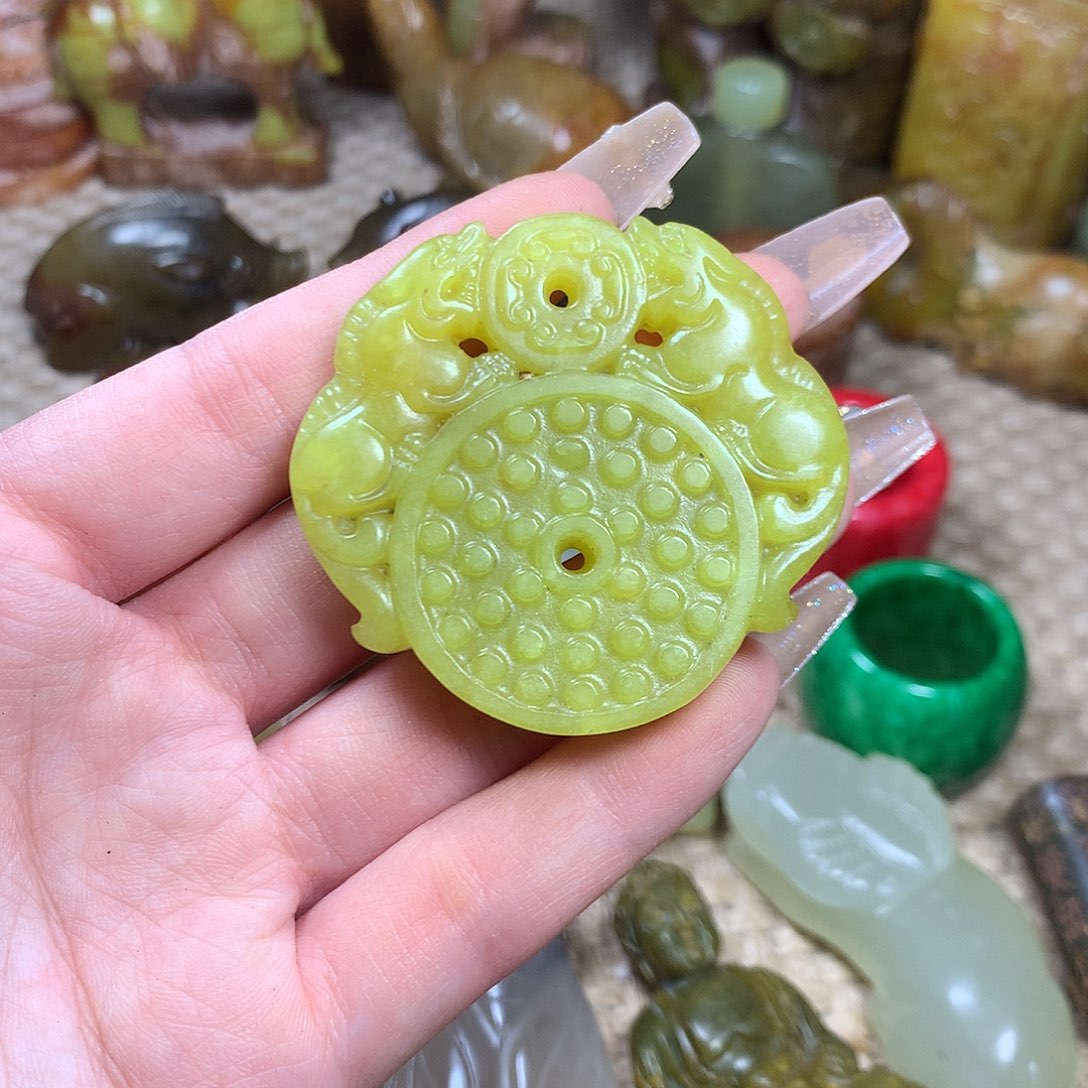 白玉菩提吊坠挂件