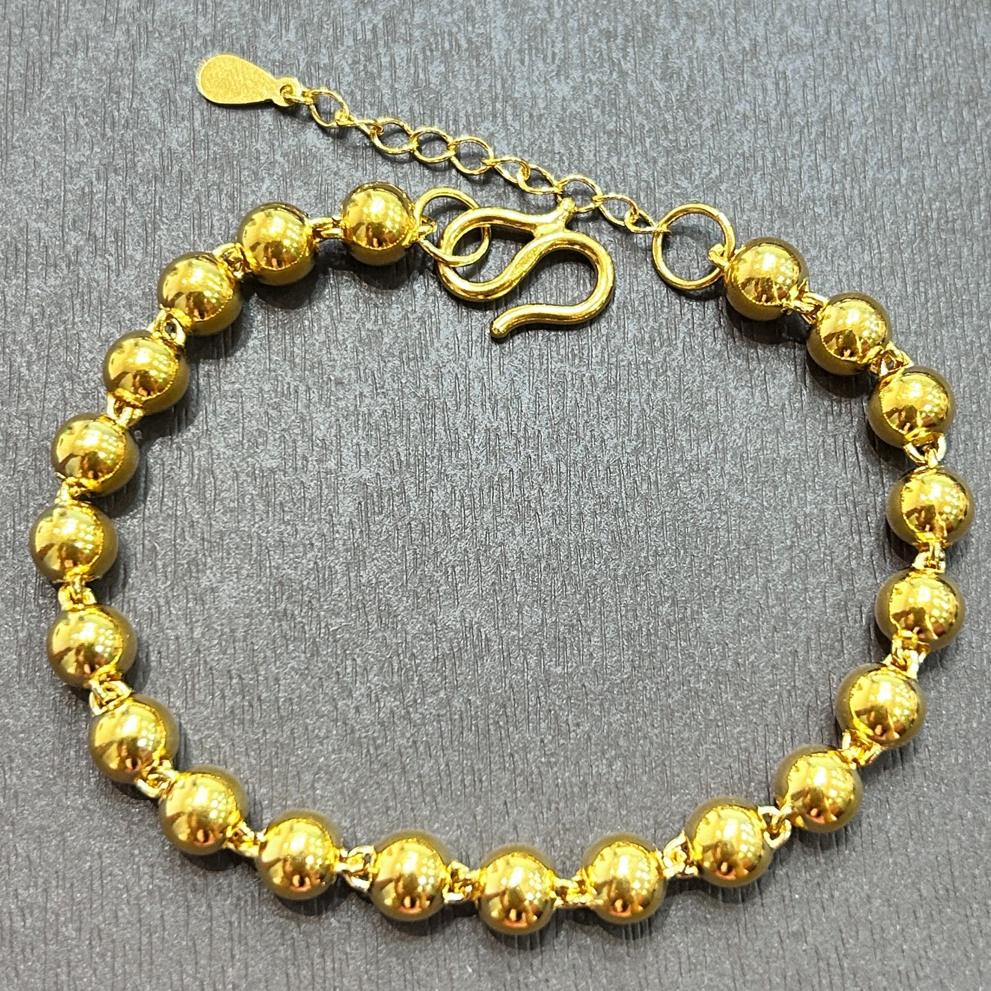 足银手链 【店长专享】足银卡6MM光珠手链YS673