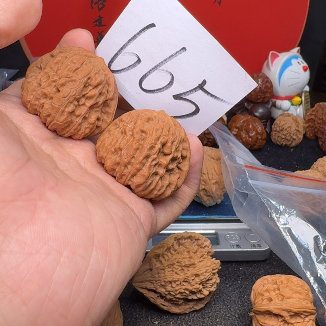 文玩核桃把件h**l39凹底