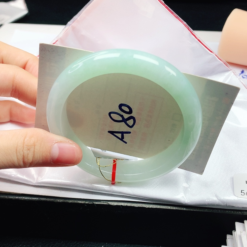 【闪购商品】翡翠手镯未镶嵌天然缅甸a货手镯56+