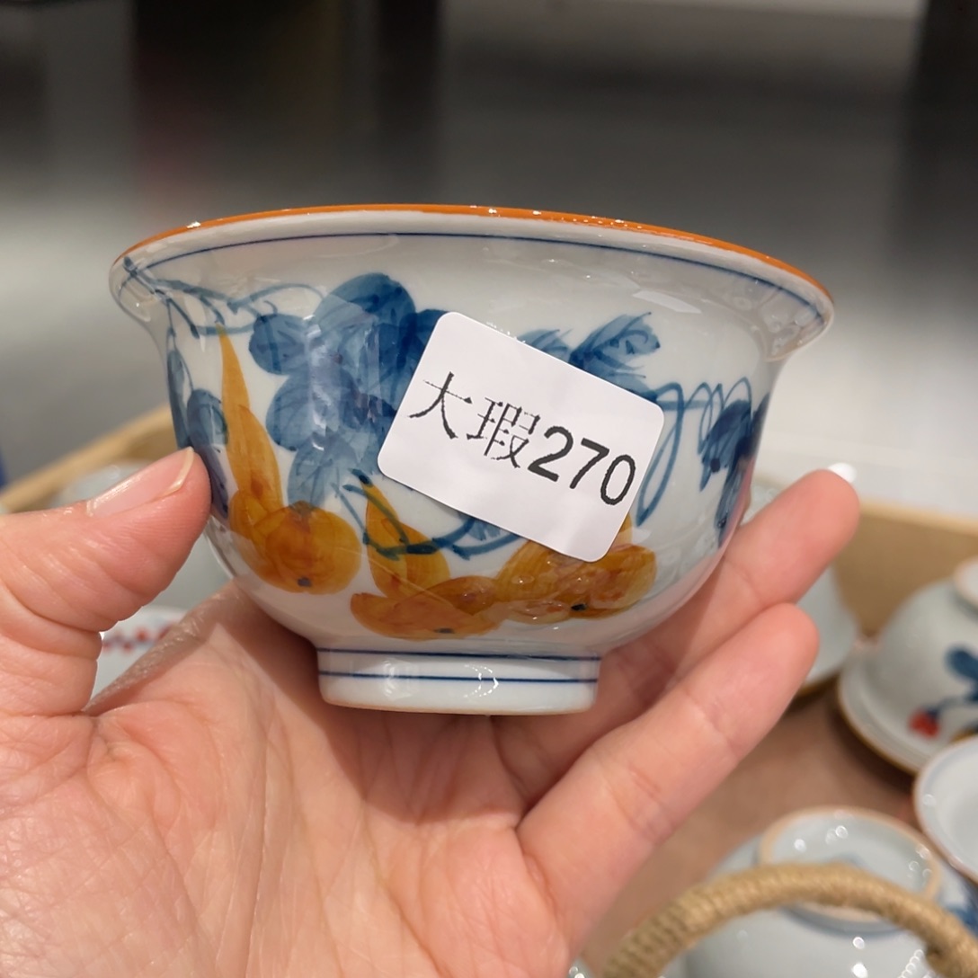 有瑕釉下彩纯手绘