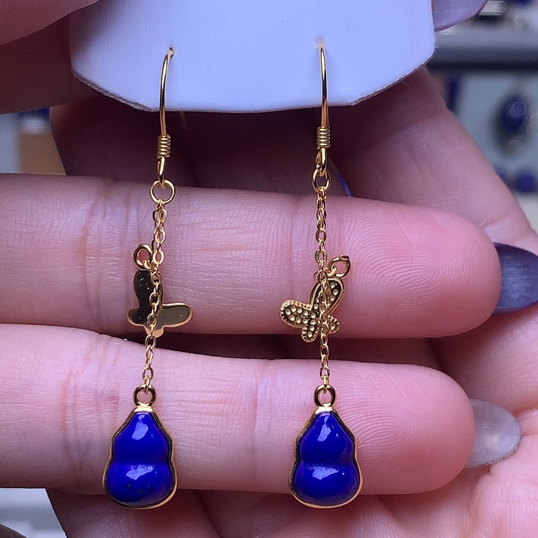 青金石银S925镶嵌戒指