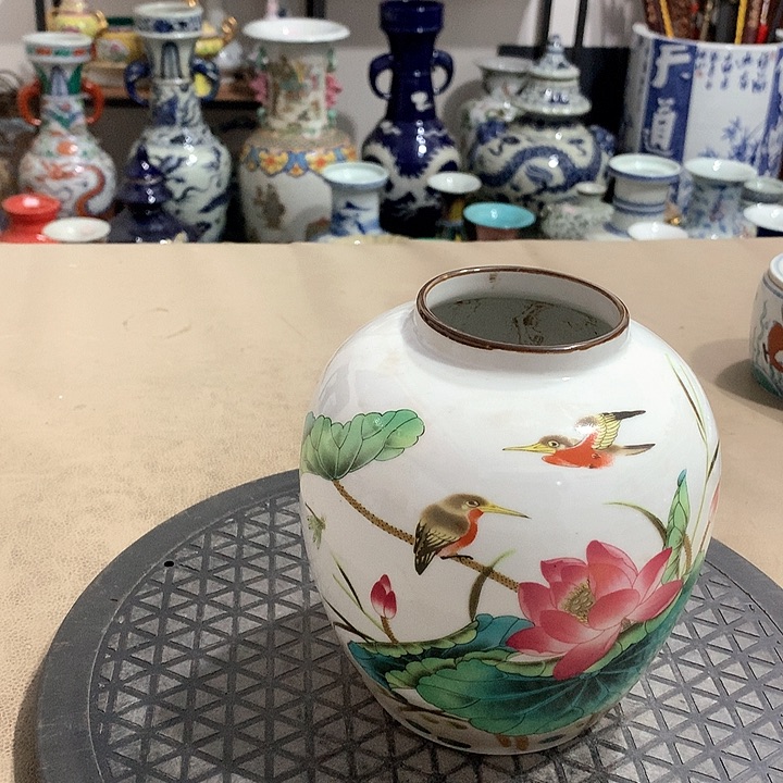 摆件陶博古架陶瓷摆件