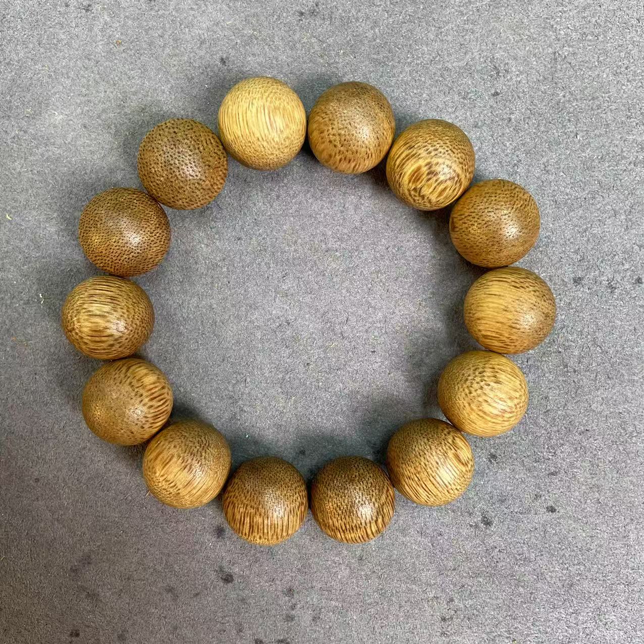 沉香沉香国韵文玩白奇楠单圈A1096【16mm】