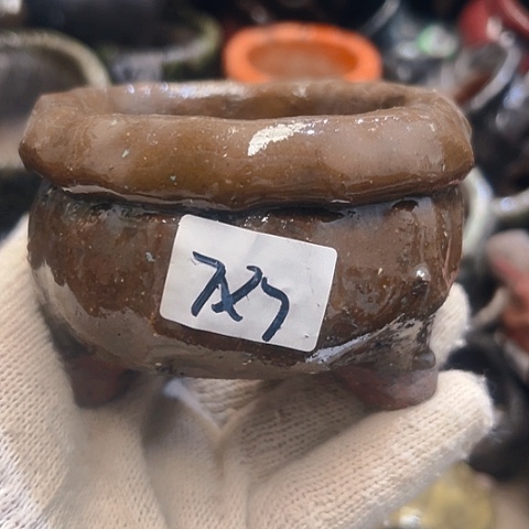 红陶粗陶花盆手工