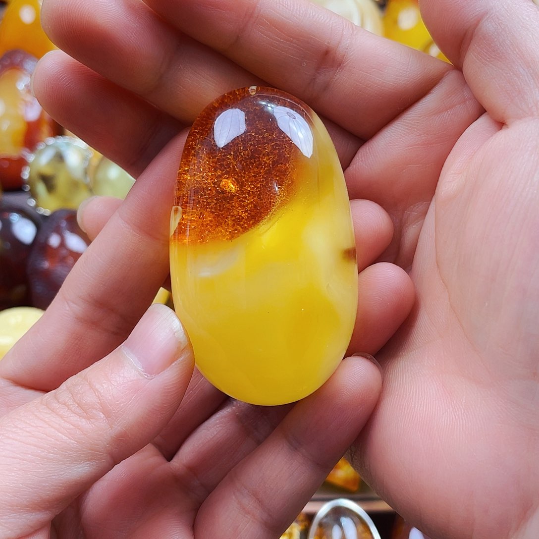 琥珀戒指未镶嵌沙****#吊坠