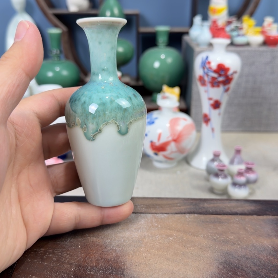 陶瓷手工小花器摆件