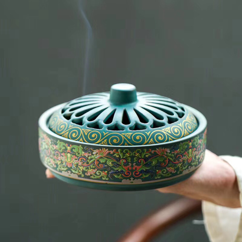 【香事生活】12cm香篆必备特大号香炉陶炉铜炉