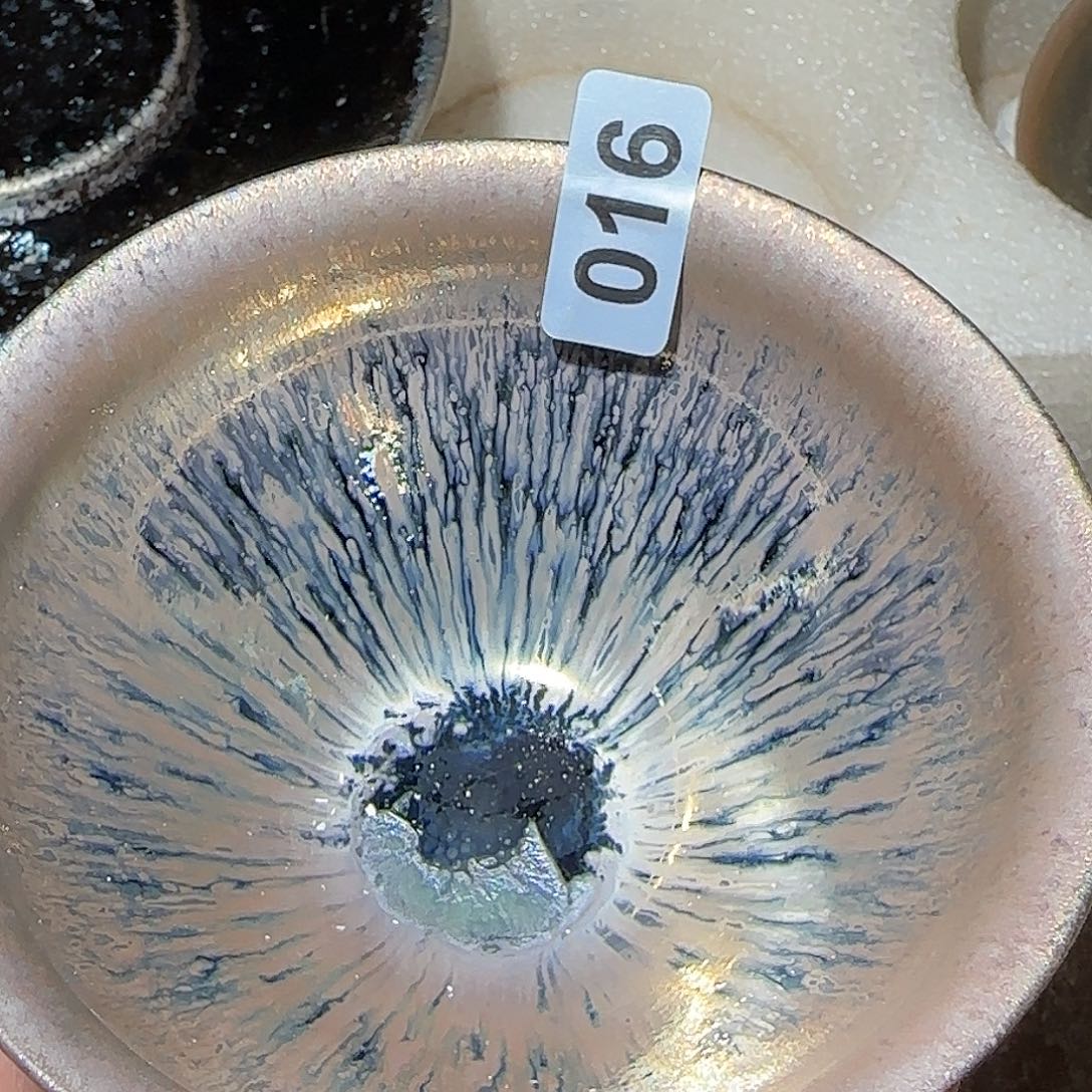 茶盏琢泥窑柴烧开窑