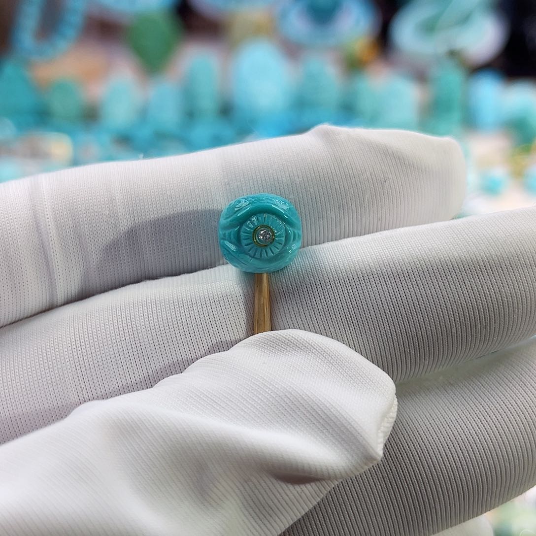 绿松石珠宝奇石未镶嵌