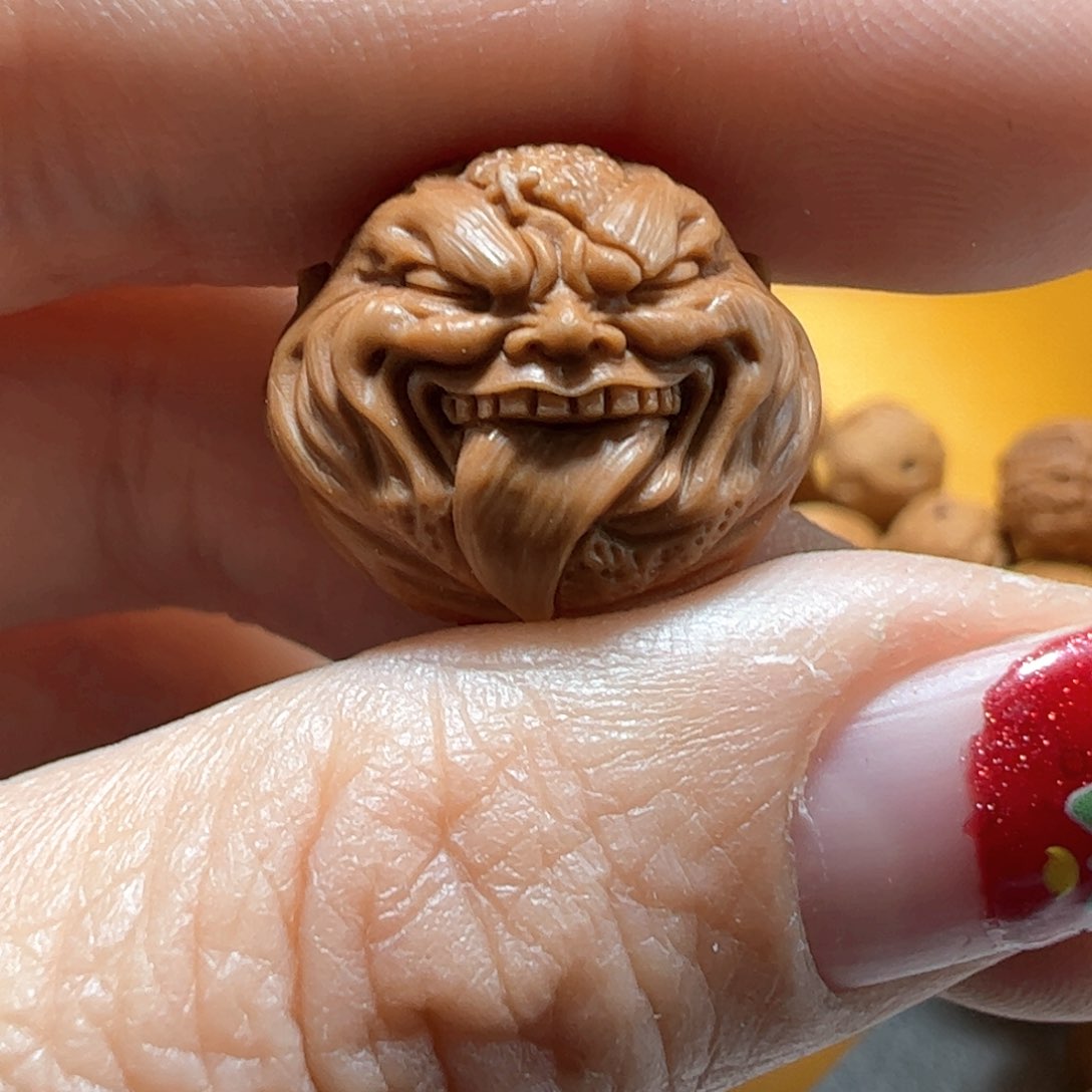 核桃手串/手链用****7猴头雕刻精工舔僧单子