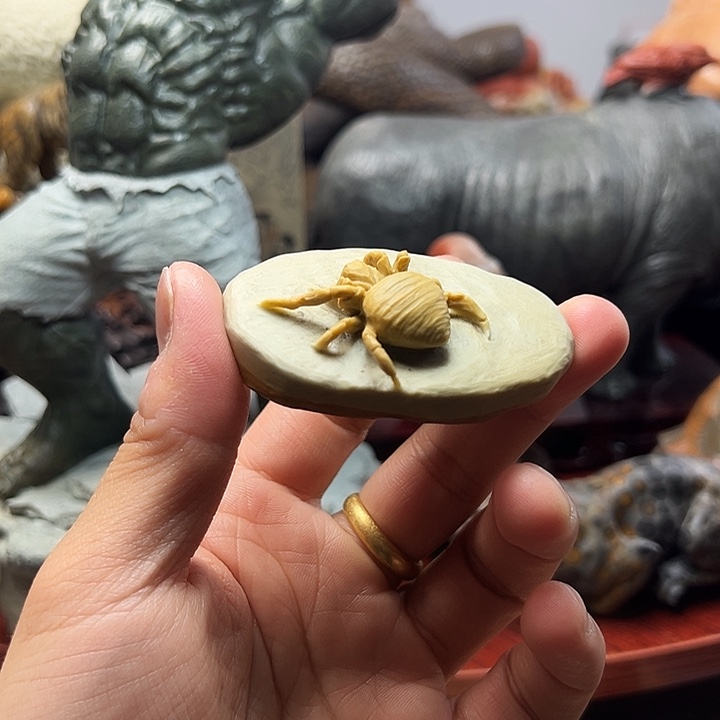 东北石松花石摆件