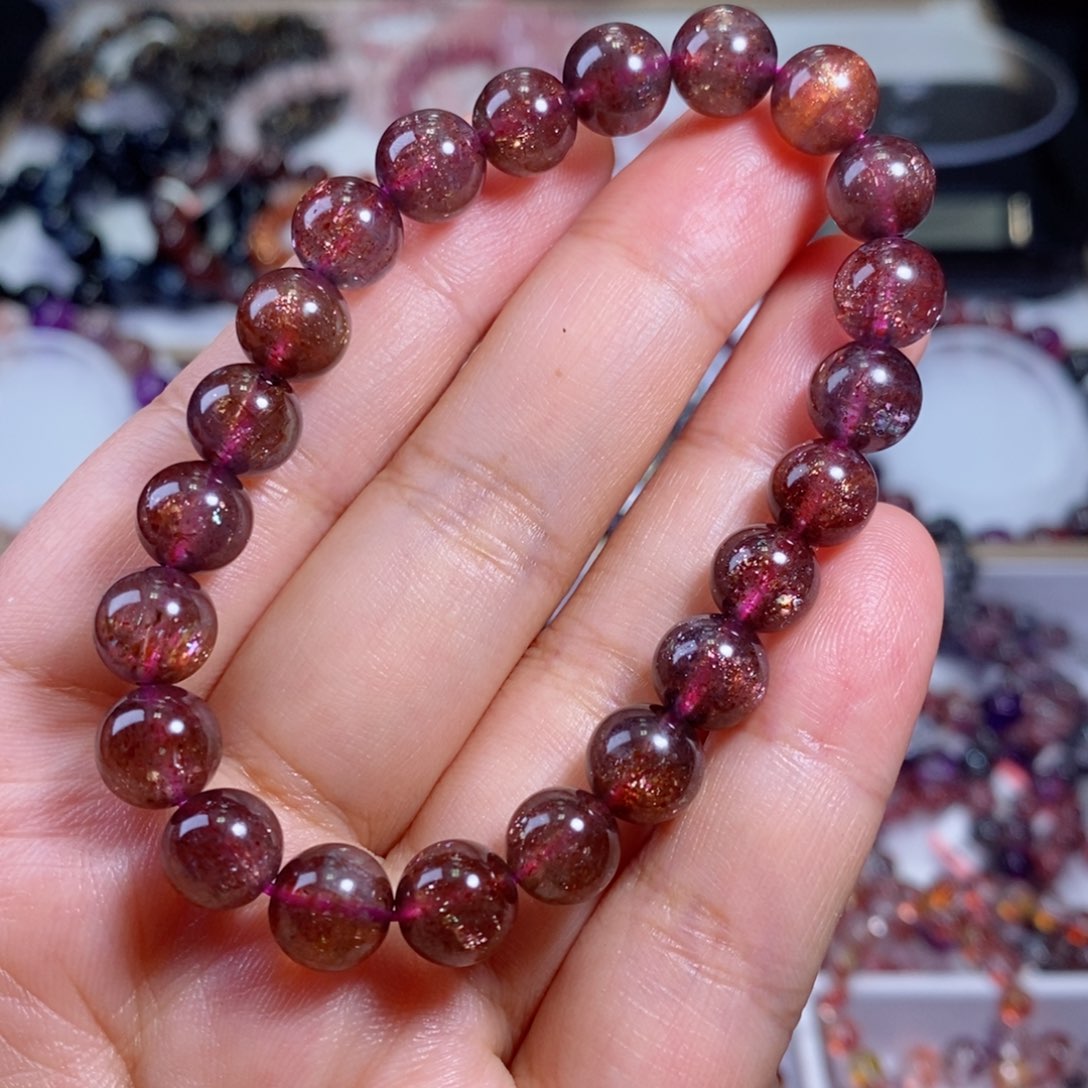 堇青石手链未镶嵌