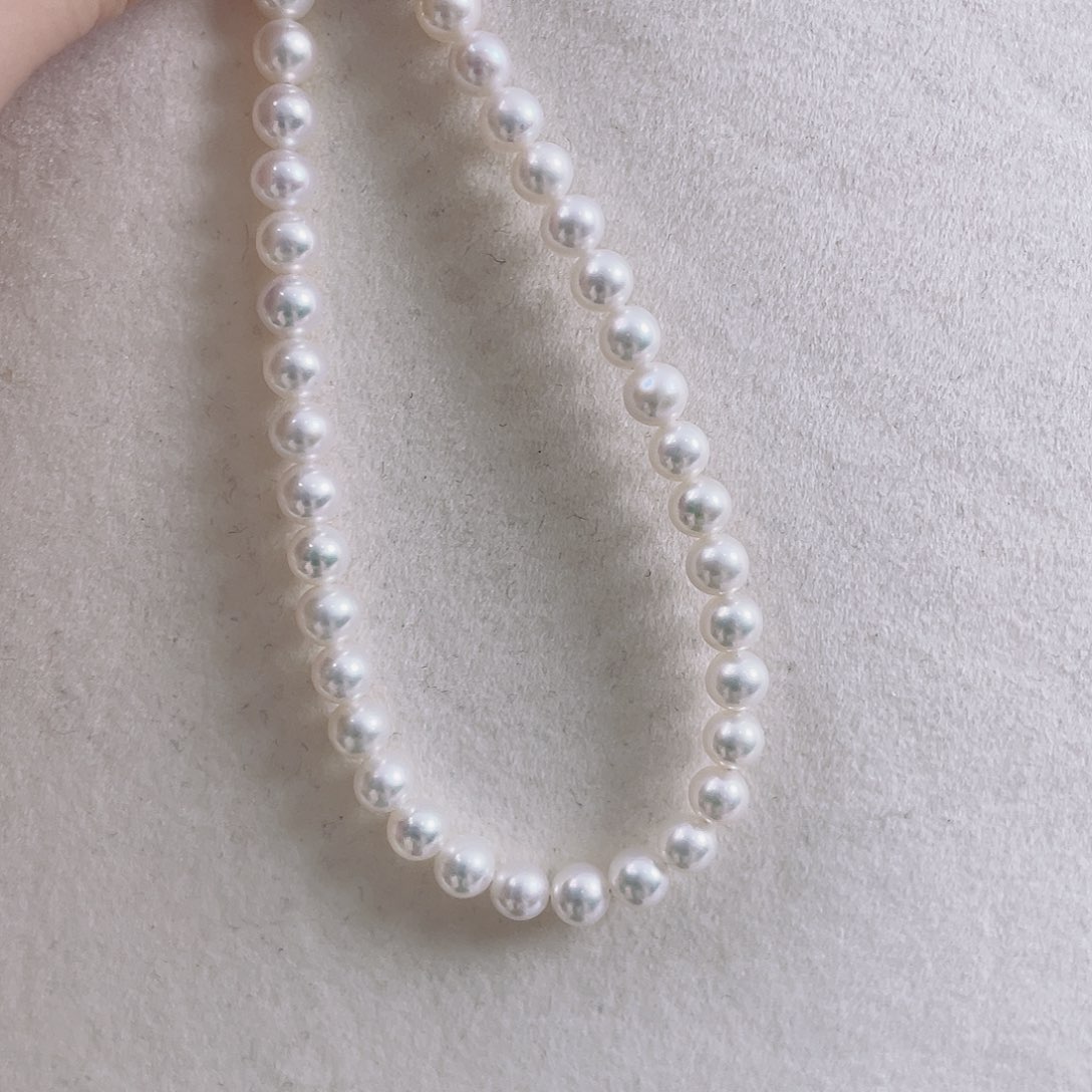 淡水珍珠手串未镶嵌卡5mm 弹力绳 16cm 手链