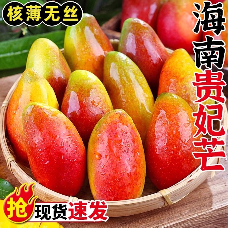 海南贵妃芒新鲜采摘应季鲜果放熟吃现货包邮U4