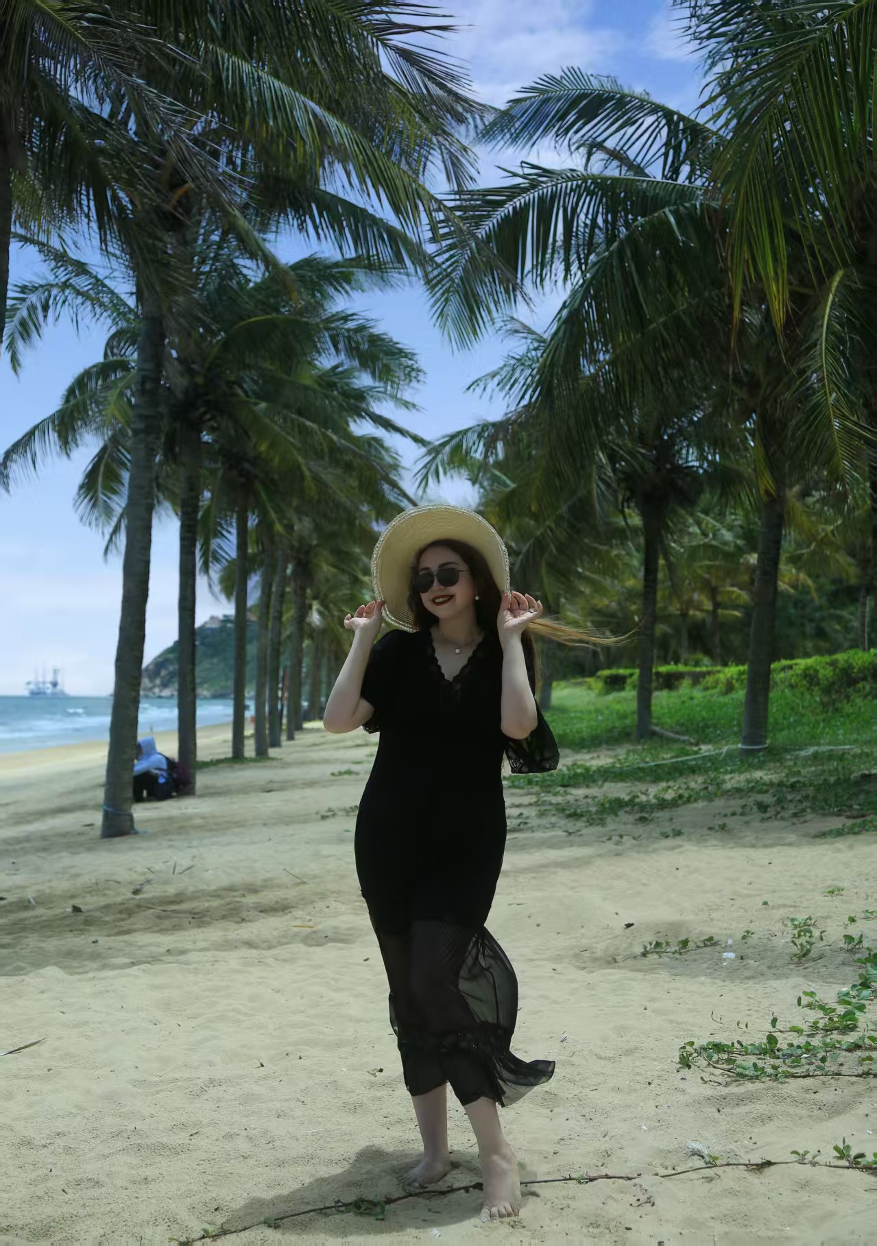 xarifa网纱轻奢烫钻性感蕾丝长款睡裙纱裙连衣裙款式233