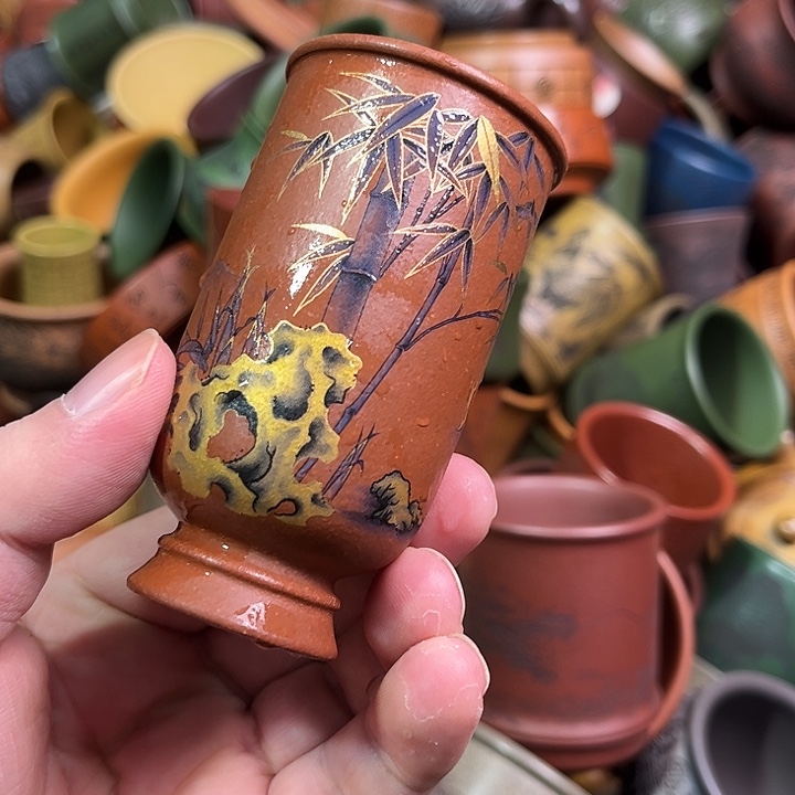 紫砂茶杯全手工紫砂主人杯