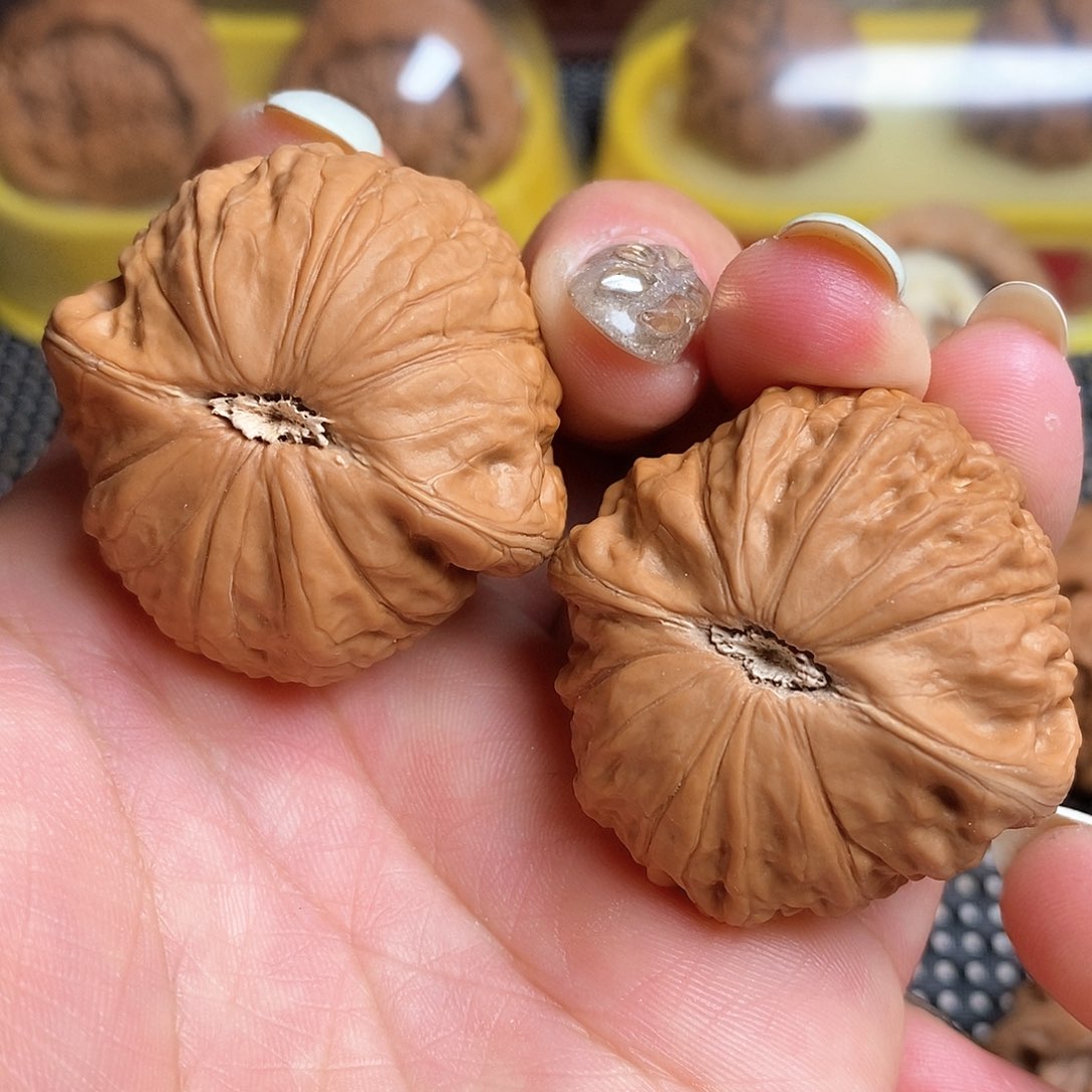 文玩核桃把件39尺铁锤全品