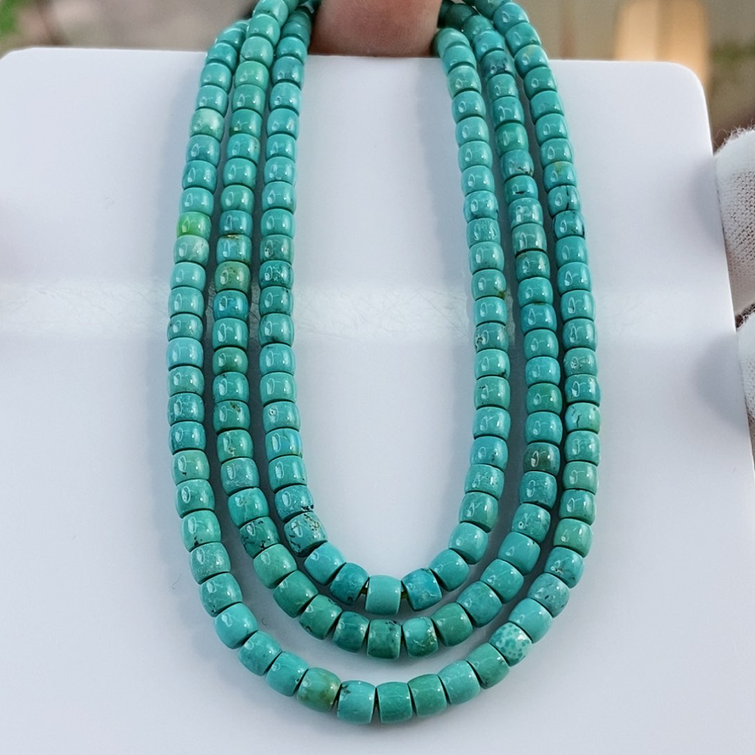 绿松石珠宝奇石未镶嵌4mm