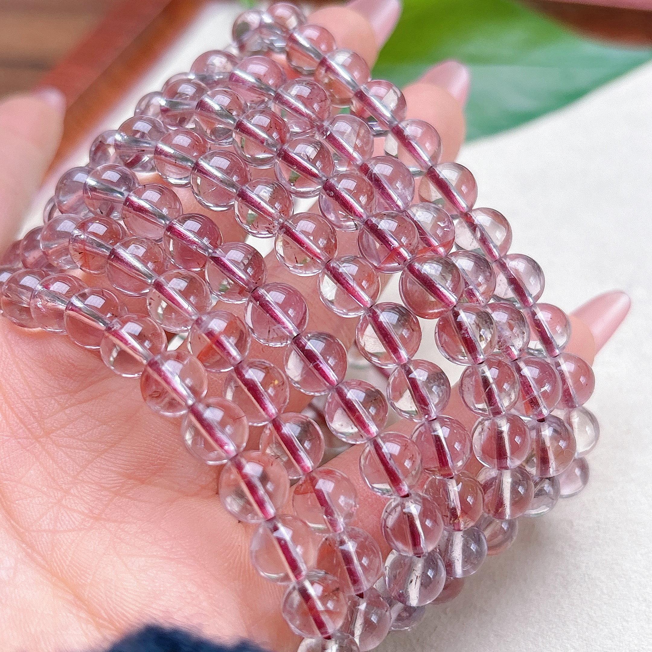 HJG红极光水晶手链-多样性发一