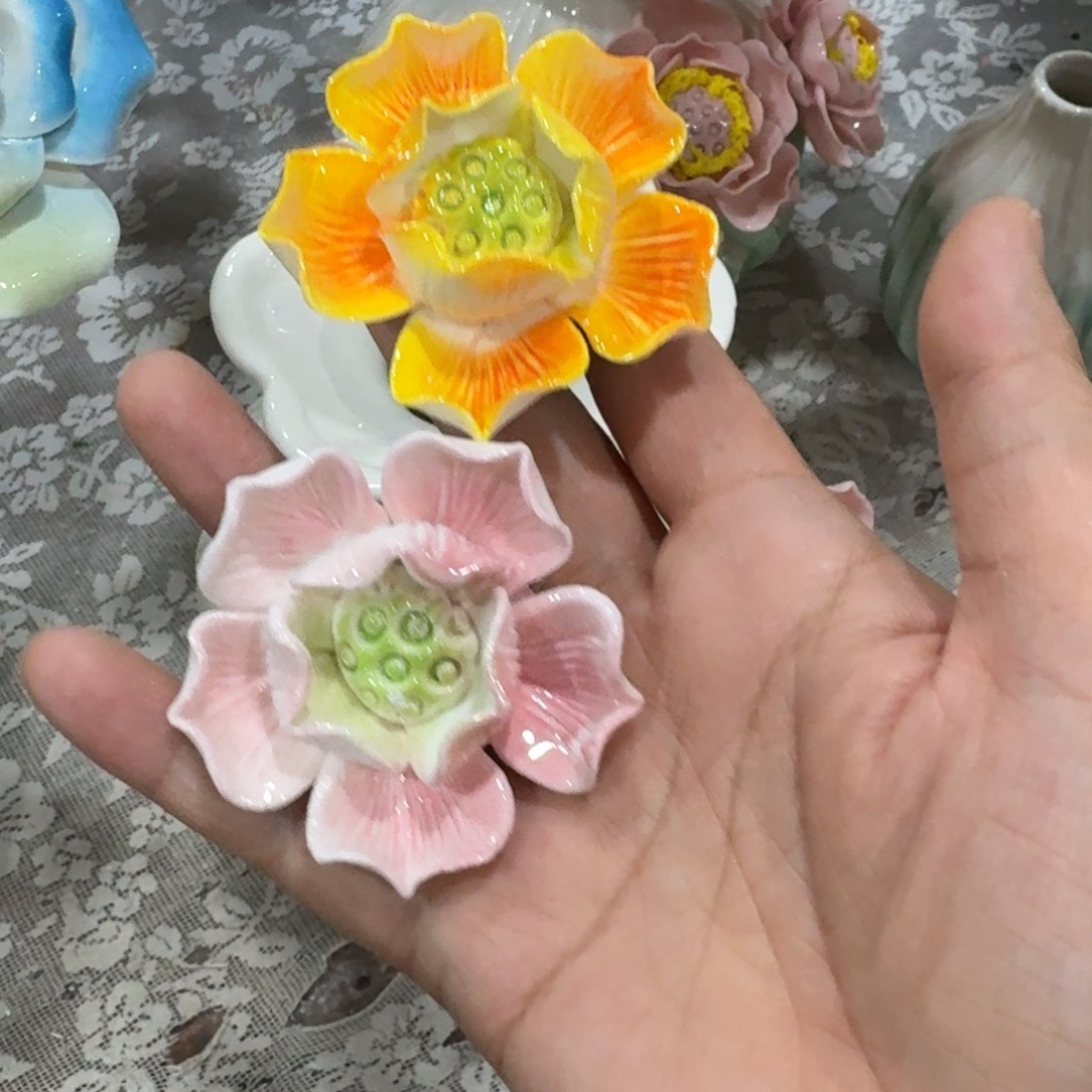 陶瓷花，20元发货，退款拉黑