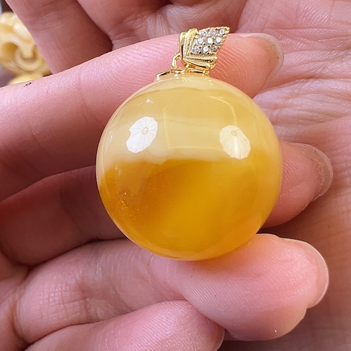 蜜蜡颈饰未镶嵌蜜蜡