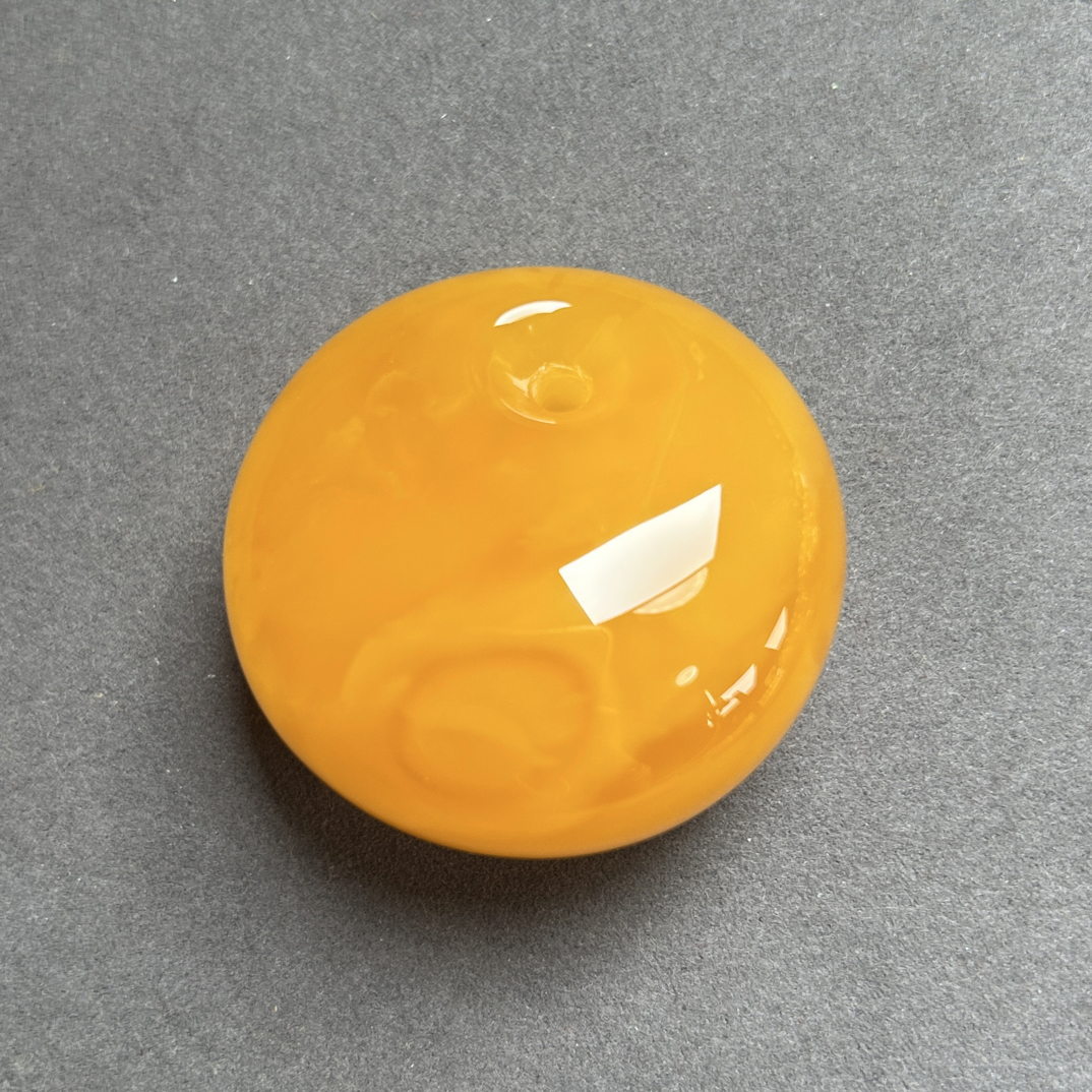 精品焦皮料满蜜鸡油红公主扣