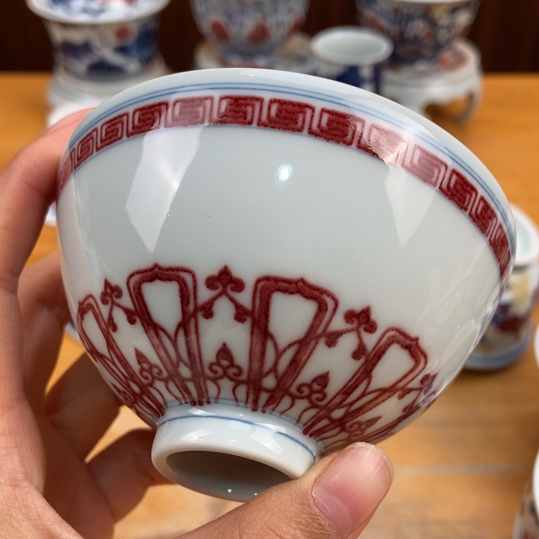 手绘现代茶具非古董