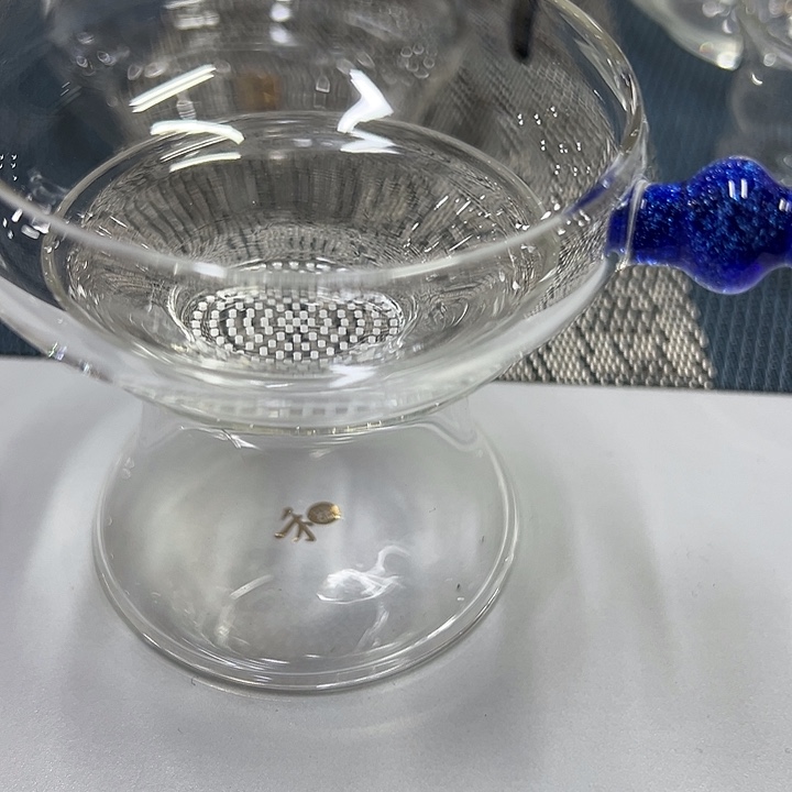 宝蓝金茶漏一只装