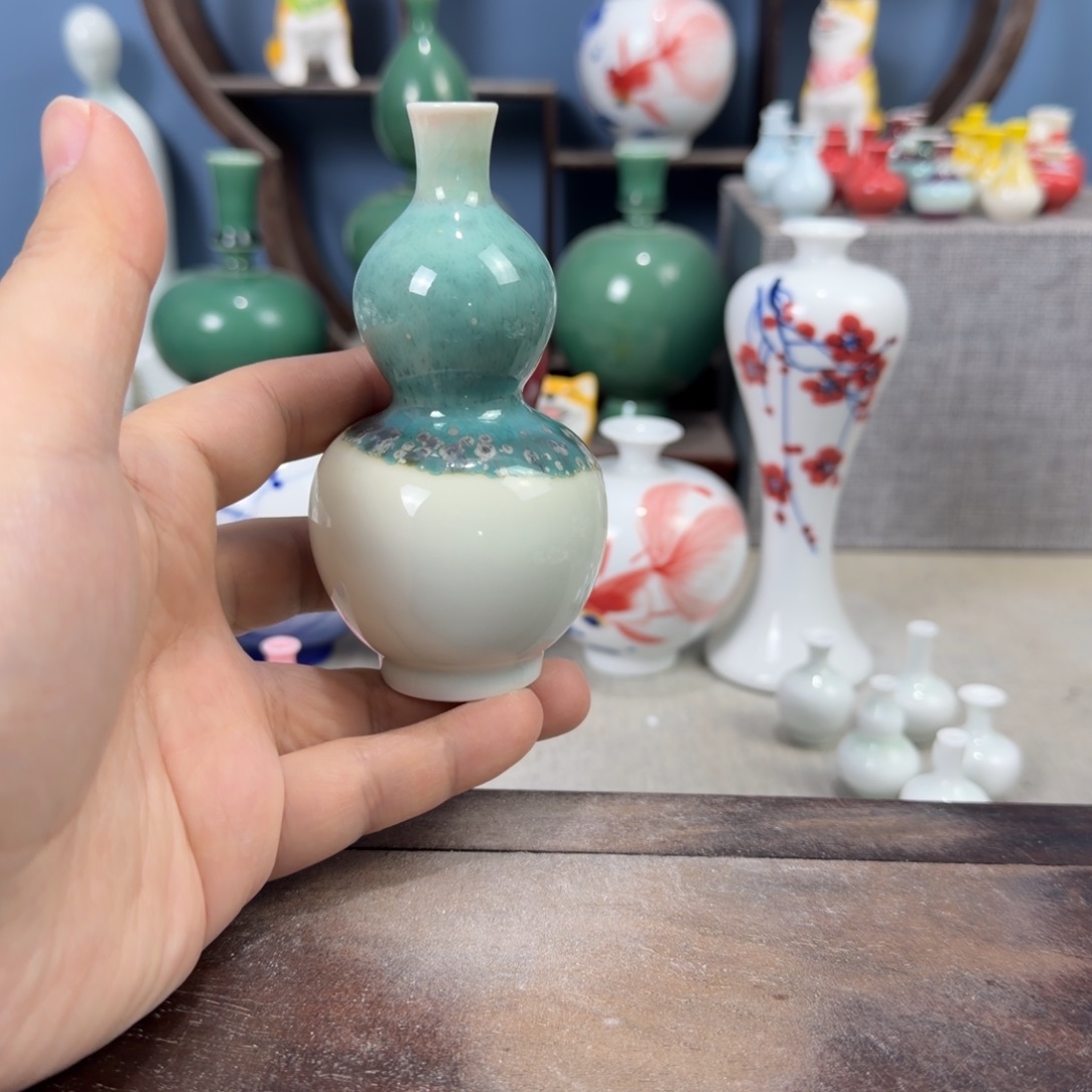 陶瓷手工小花器摆件